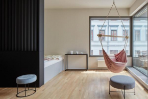 Studios with outdoor seating in Smíchov by Prague Days